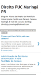 Mobile Screenshot of direitopuc-maringa.blogspot.com