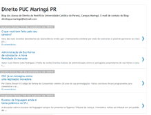 Tablet Screenshot of direitopuc-maringa.blogspot.com