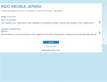 Tablet Screenshot of indomeublejepara.blogspot.com