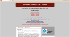 Desktop Screenshot of inzynieria-ruchu.blogspot.com