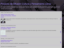 Tablet Screenshot of culturaypensamientolibres.blogspot.com