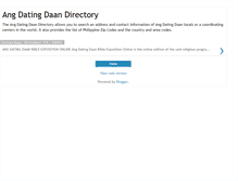 Tablet Screenshot of directory-angdatingdaan.blogspot.com