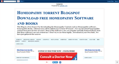 Desktop Screenshot of homeopathytorrent.blogspot.com
