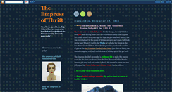 Desktop Screenshot of empressofthrift.blogspot.com