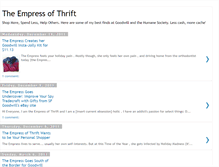 Tablet Screenshot of empressofthrift.blogspot.com