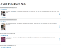 Tablet Screenshot of coldbrightday.blogspot.com