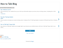 Tablet Screenshot of howtotalkdog.blogspot.com