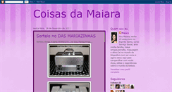 Desktop Screenshot of coisasdamaiara.blogspot.com