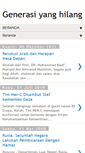 Mobile Screenshot of generasihilang.blogspot.com