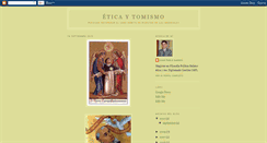 Desktop Screenshot of eticaytomismo.blogspot.com