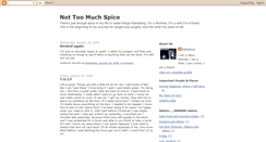 Desktop Screenshot of nottomuchspice.blogspot.com