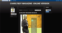 Desktop Screenshot of charlyboymagazine.blogspot.com