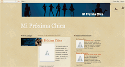 Desktop Screenshot of miproximachica.blogspot.com