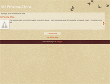 Tablet Screenshot of miproximachica.blogspot.com