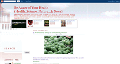 Desktop Screenshot of beawareofyourhealth.blogspot.com
