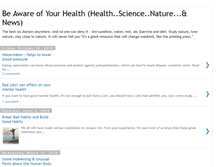 Tablet Screenshot of beawareofyourhealth.blogspot.com