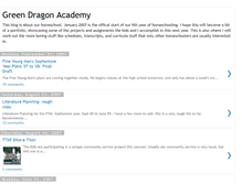 Tablet Screenshot of greendragonacademy.blogspot.com