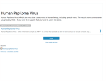 Tablet Screenshot of humanpapilomavirus.blogspot.com