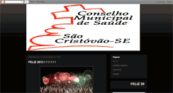 Desktop Screenshot of conselhodesaude-scristovao.blogspot.com