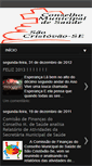 Mobile Screenshot of conselhodesaude-scristovao.blogspot.com