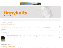 Tablet Screenshot of finnyknits.blogspot.com