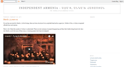 Desktop Screenshot of independentarmenia.blogspot.com