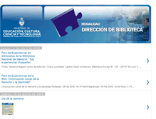 Tablet Screenshot of direccionde-biblioteca.blogspot.com