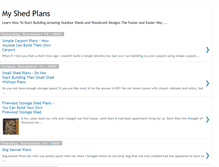 Tablet Screenshot of myshedplans123.blogspot.com