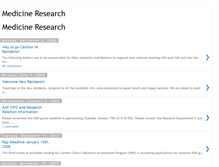 Tablet Screenshot of medicineresearch.blogspot.com