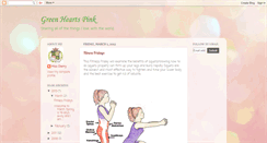 Desktop Screenshot of greenheartspink.blogspot.com
