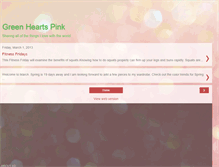 Tablet Screenshot of greenheartspink.blogspot.com
