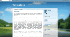 Desktop Screenshot of comunicosfera.blogspot.com
