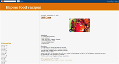 Desktop Screenshot of filipinofoodrecipes.blogspot.com