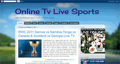 Desktop Screenshot of onlinealllivesportstv.blogspot.com