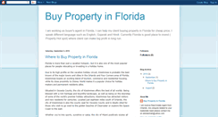 Desktop Screenshot of buypropertyinflorida.blogspot.com