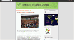 Desktop Screenshot of gerenciadeeducacaodearvoredo.blogspot.com