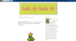 Desktop Screenshot of icklemepickleme.blogspot.com