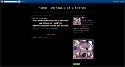 Desktop Screenshot of forounsiglodelibertad.blogspot.com