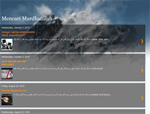 Tablet Screenshot of mencarimardhatillah-ansarullah.blogspot.com