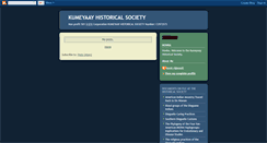 Desktop Screenshot of kumeyaayhistoricalsociety.blogspot.com
