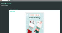Desktop Screenshot of juliahedrich.blogspot.com