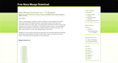 Desktop Screenshot of freenanamangadownload.blogspot.com