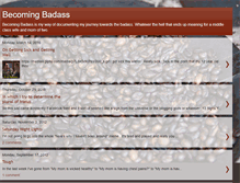 Tablet Screenshot of becomingbadass.blogspot.com