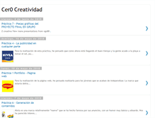 Tablet Screenshot of cer0creatividad.blogspot.com
