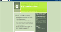 Desktop Screenshot of payitforwardhawaii.blogspot.com