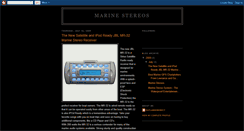 Desktop Screenshot of marine-stereos.blogspot.com