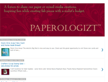 Tablet Screenshot of paperologist.blogspot.com