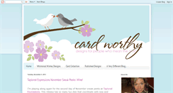 Desktop Screenshot of cardworthy.blogspot.com