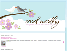 Tablet Screenshot of cardworthy.blogspot.com