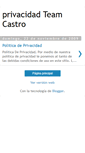 Mobile Screenshot of privacidadteamcastro.blogspot.com